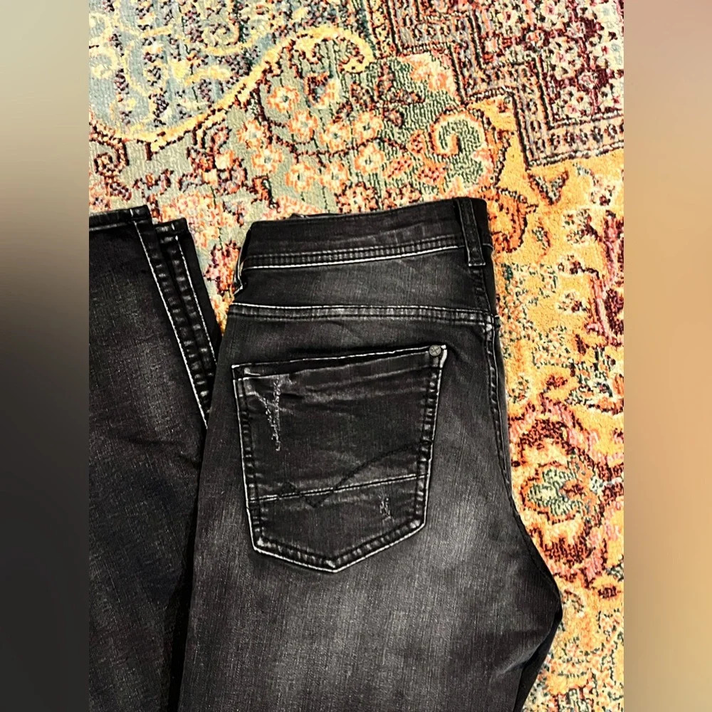 FINAL PRICE Men’s Departwest Black Skinny Jeans - Picture 6 of 8